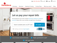 Tablet Screenshot of homeserveusa.com